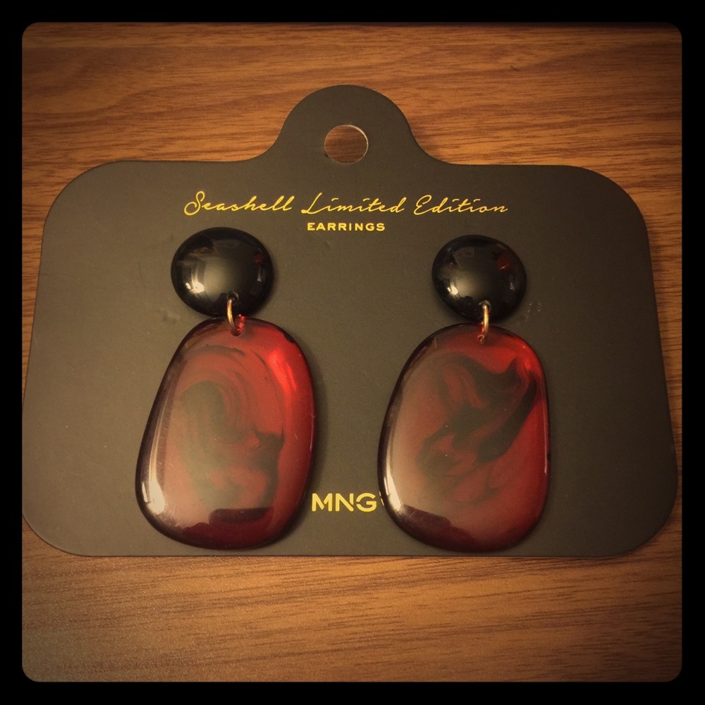 Mango statement earrings